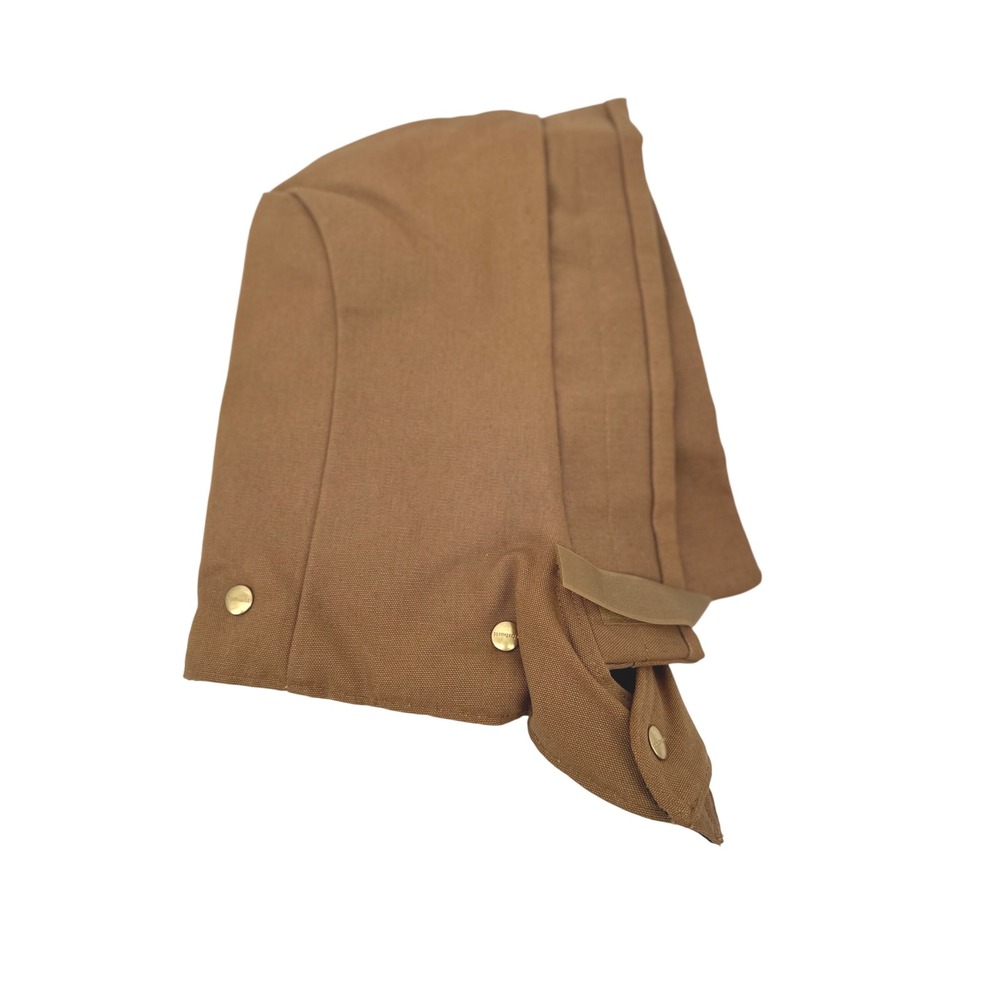 Carhartt Hood Unisex OS Brown Duck Canvas Quilted Lining USA‎ NWT Snap Workwear